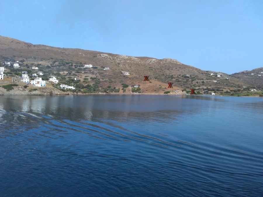 Andros plot 7,850 sq.m., 20 meters from the sea  